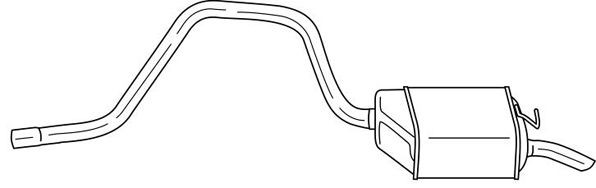 Silenciador trasero para Ford Mondeo B5Y