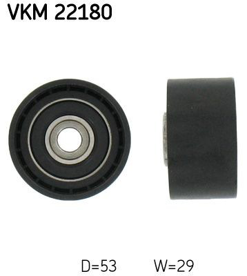 VKM22180 SKF Polea tensora intermedio de correa dentada