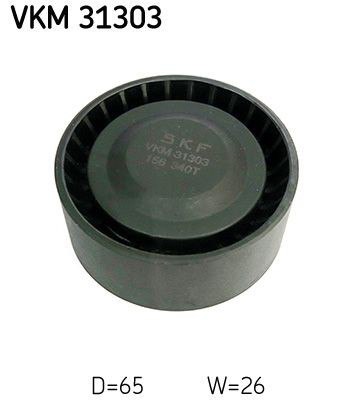 VKM31303 SKF Polea guía correa poli V