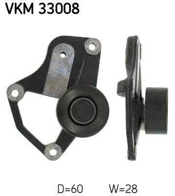 VKM33008 SKF Polea guía correa poli V