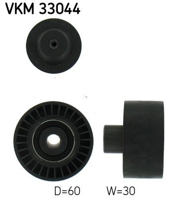 VKM33044 SKF Polea guía correa poli V