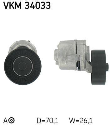 VKM34033 SKF Tensor de correa de alternador