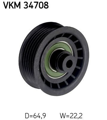 VKM34708 SKF Polea tensora intermedio de correa dentada