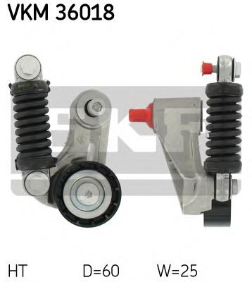 Polea tensora correa poli V para Volvo S40 VS