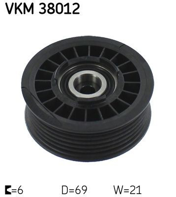 VKM38012 SKF Polea guía correa poli V