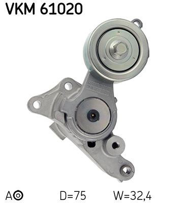  Polea tensora correa poli V Toyota Hilux 