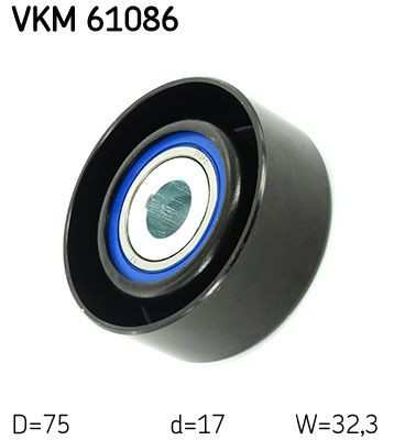Comprar VKM61086 SKF Polea tensora, correa poli V
