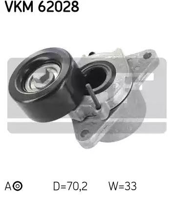Tensor de correa poli V VKM62028 SKF