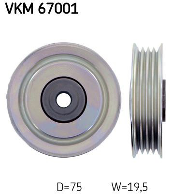 VKM67001 SKF Polea tensora
