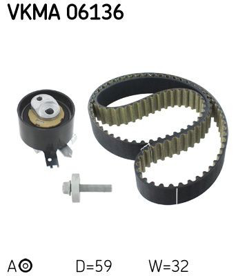 VKMA06136 SKF Kit correa de distribución
