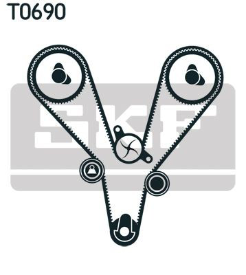 VKMA95657 SKF Kit correa de distribución