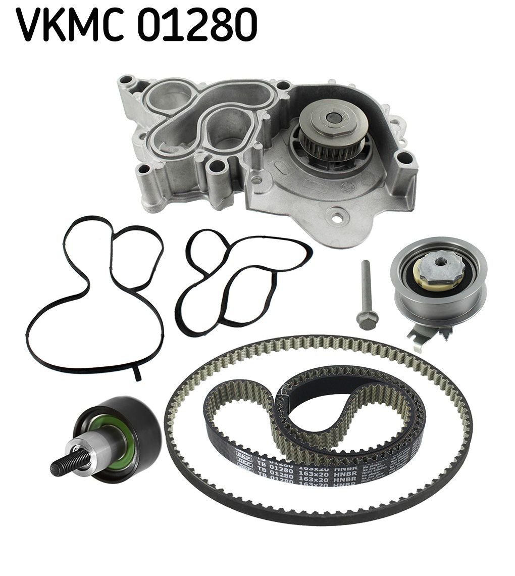 Juego de correas dentadas SKF VKMC01280 precio, desde 161,72 EUR