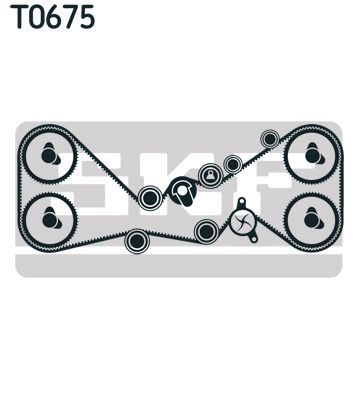 Juego de correas dentadas SKF VKMC981154 precio, desde 279,26 EUR
