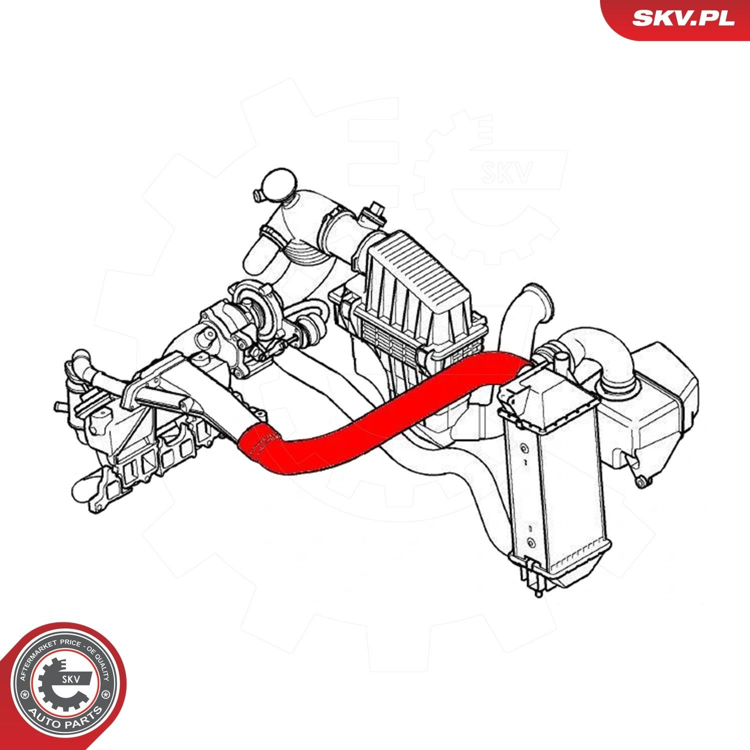 Comprar 24SKV795 SKV Tubo intercooler