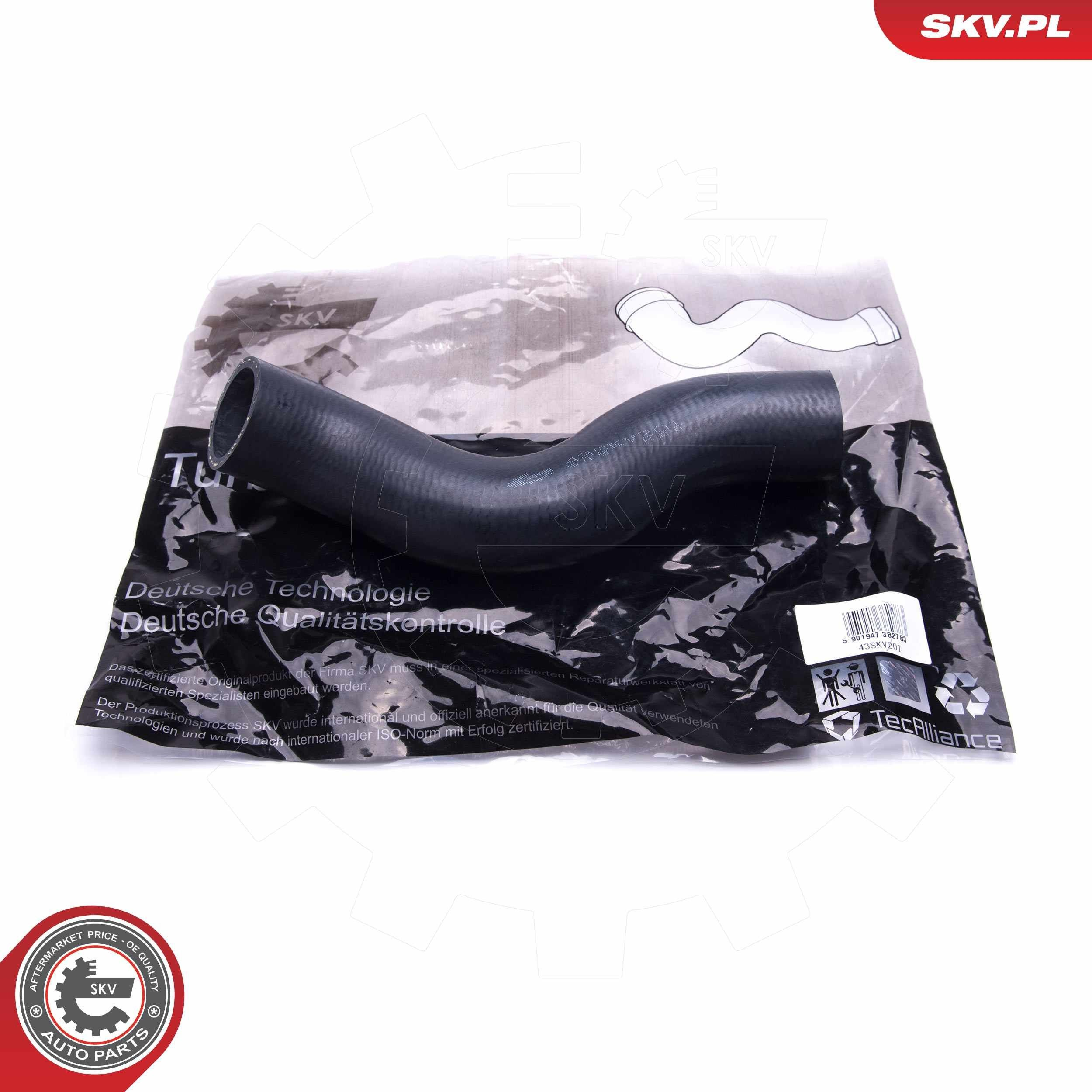 Manguera del intercooler SKV 43SKV201 precio, desde 22,73 EUR