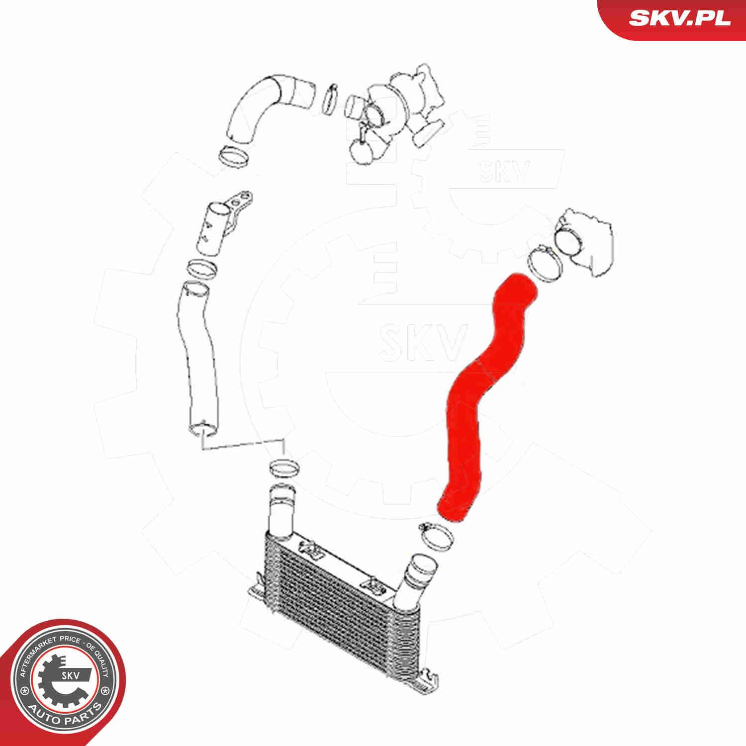 54SKV141 SKV Manguera del intercooler
