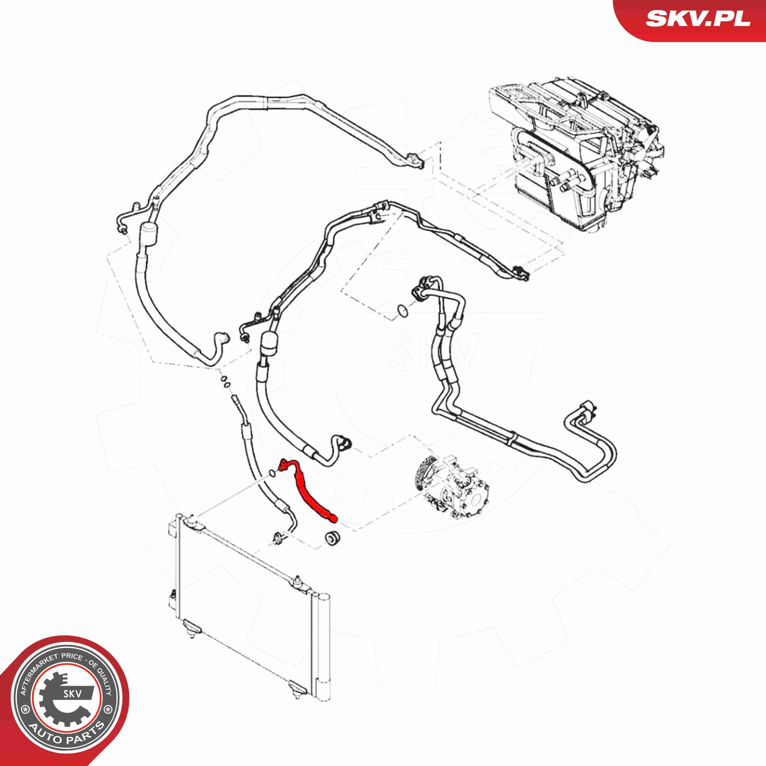 Comprar 54SKV607 SKV Manguera de aire acondicionado de compresor al condensador