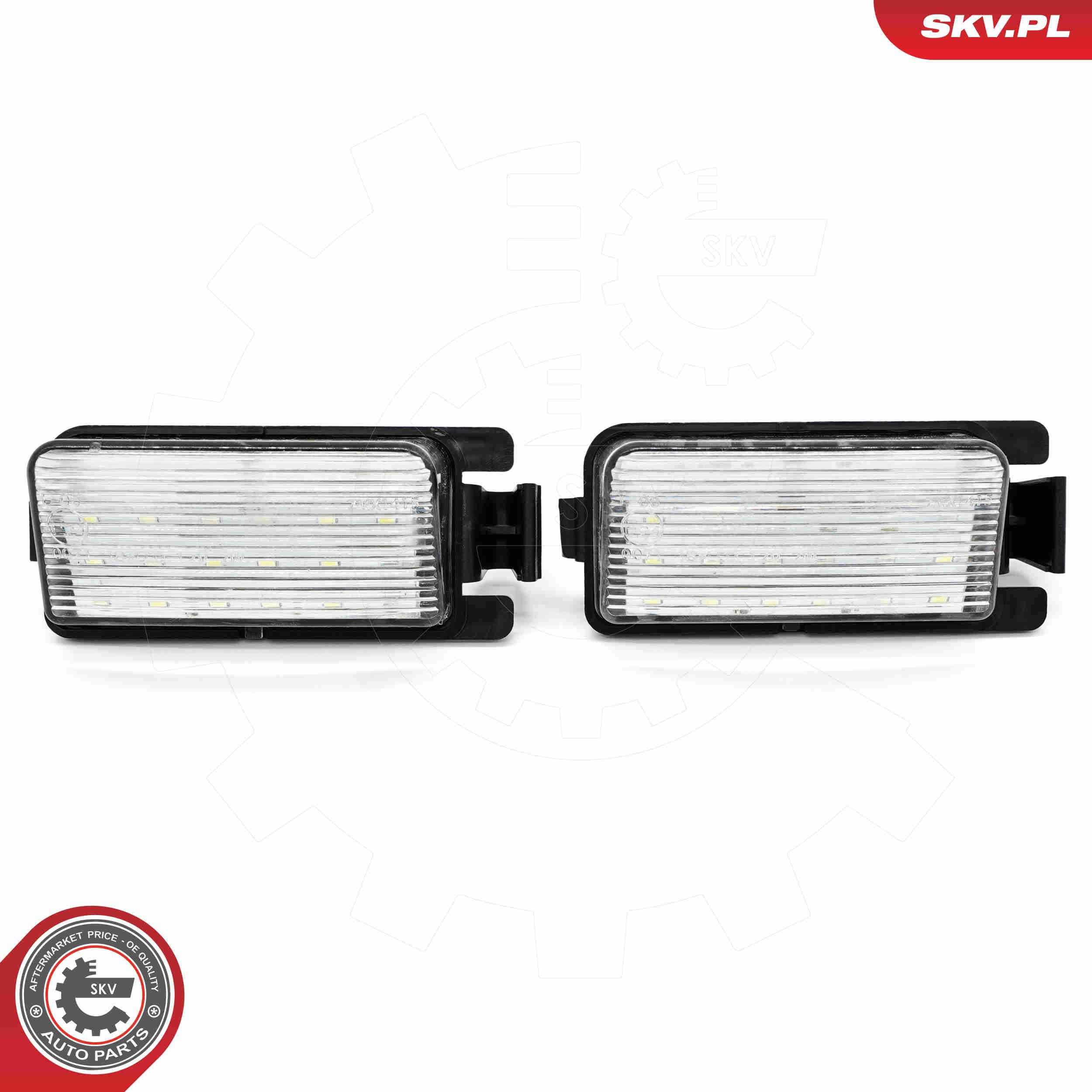 Luces LED de matricula Nissan Tiida 