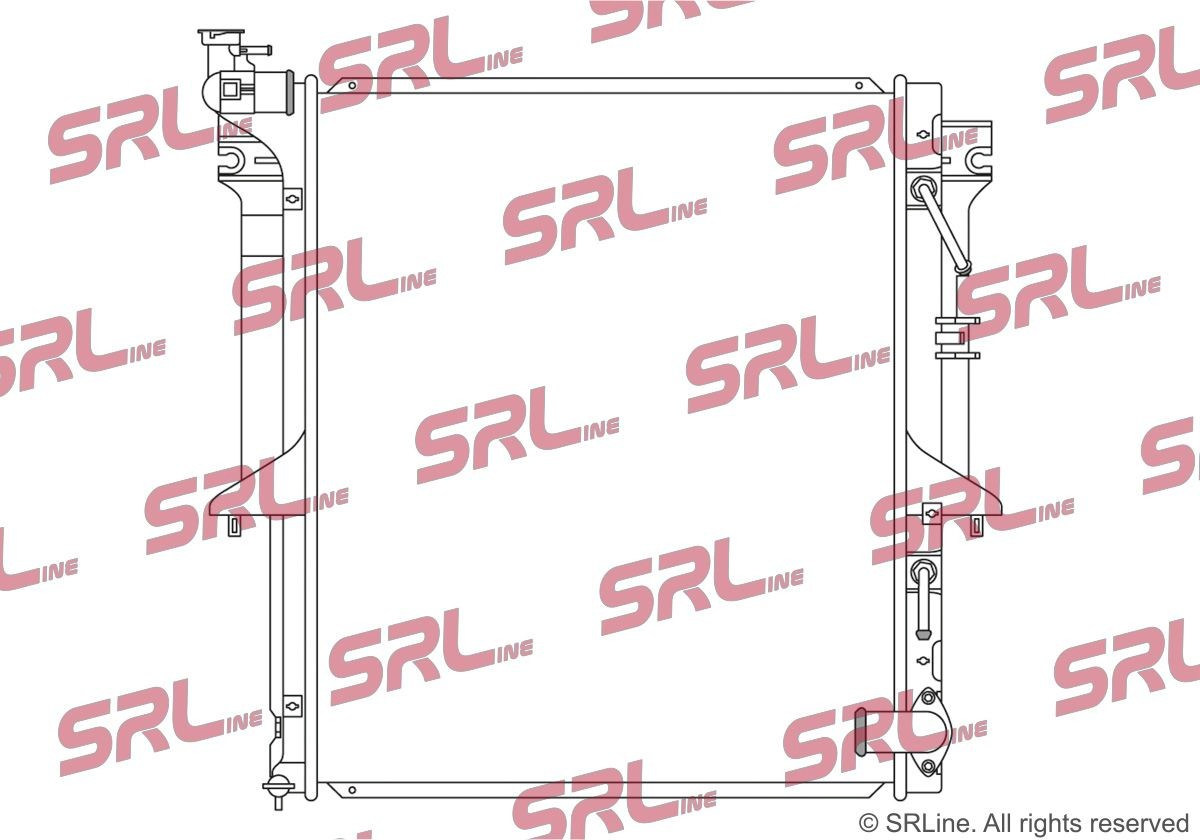 Radiador de refrigeración del motor POLCAR 5279085