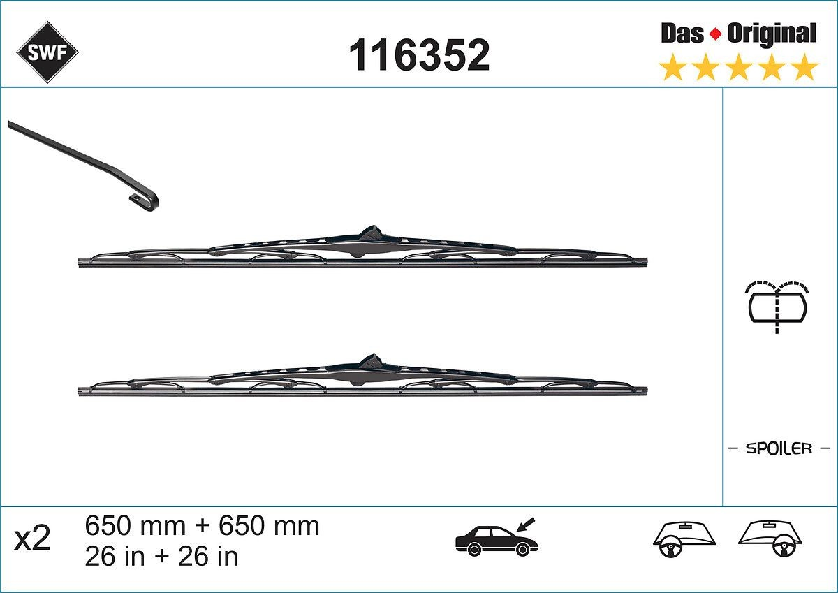  Limpiaparabrisas delanteras Peugeot 807 