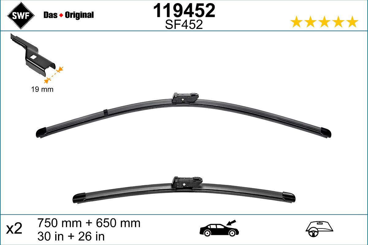 Comprar Limpiaparabrisas delanteras Citroen C4 RUSSIA B73