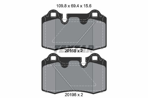 Comprar 7G432C562AA Aston Martin Pastillas de freno traseras