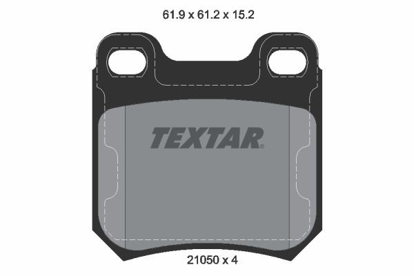 2105002 Textar Pastillas freno traseras
