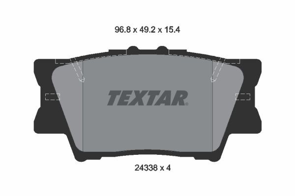 Comprar 2433801 Textar Pastillas de freno traseras