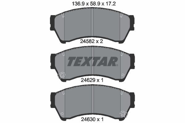 2458202 Textar Pastillas delanteras