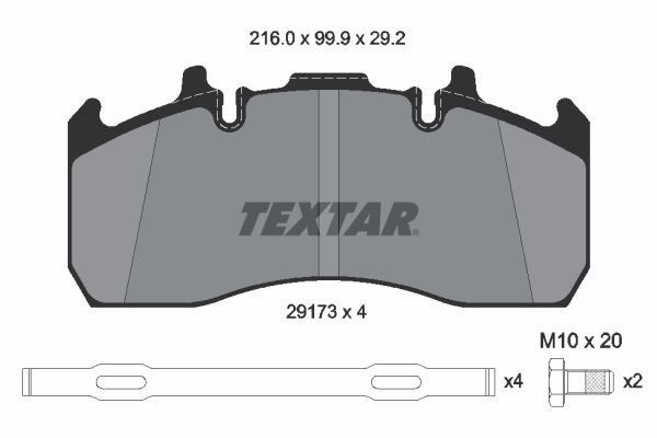 Comprar 2917301 Textar Pastillas delanteras de freno