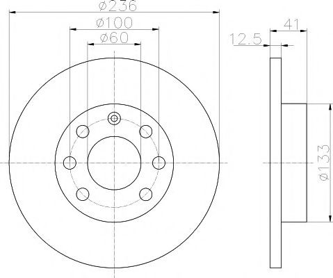 Disco de freno 92020903 Textar