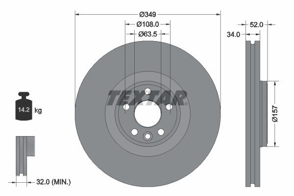 92301805 Textar Discos