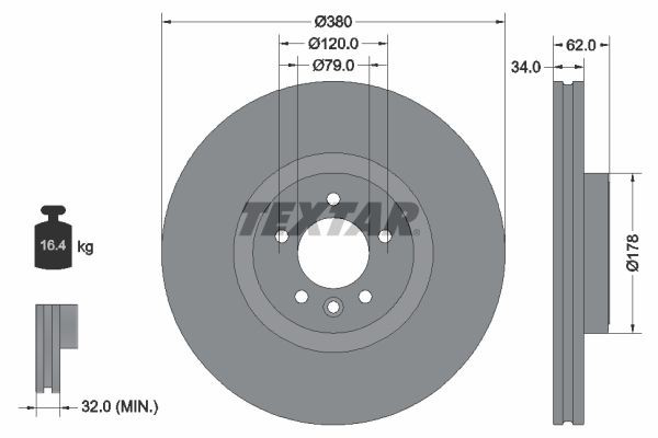 92316405 Textar Discos