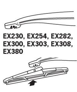 EX300 Trico Limpiaparabrisas trasero
