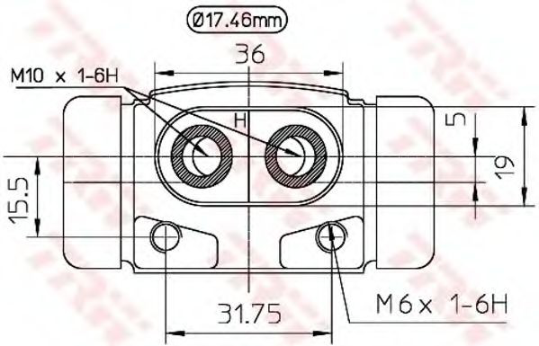Comprar Cilindro de freno de rueda trasera Ford Orion II AFF a bajo precio