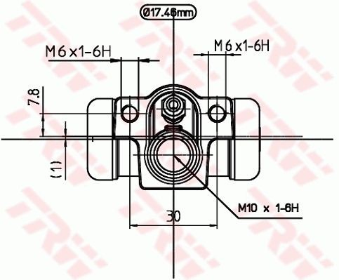 Cilindro de freno de rueda trasera para Honda Jazz  GD, GE