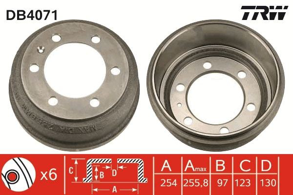 Tambor de freno trasero Fiat/Alfa/Lancia 7165379 precio, desde 66,43 EUR