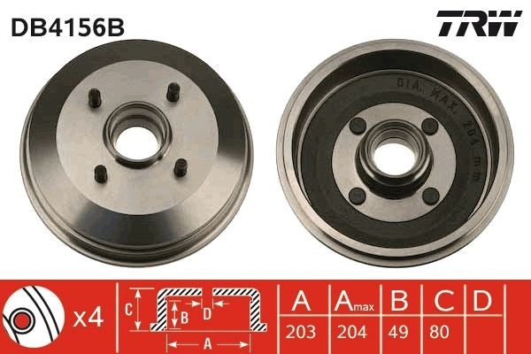 Comprar Tambor de freno trasero Ford Escort '91 EXPRESS AVL