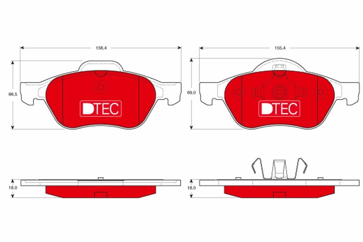 Pastillas de freno DP68027 Brembo