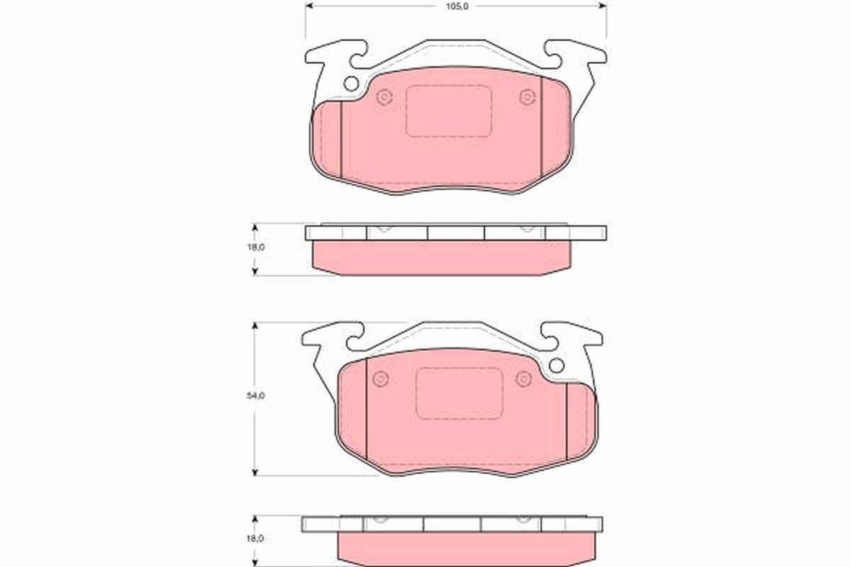 Pastillas de freno P68009 Brembo