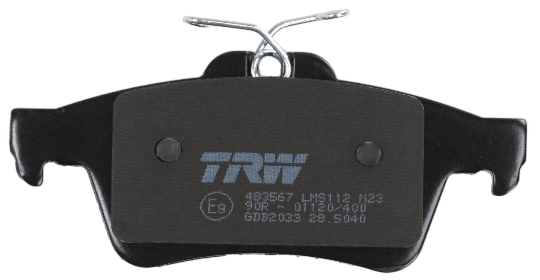 Pastillas traseras TRW GDB2033