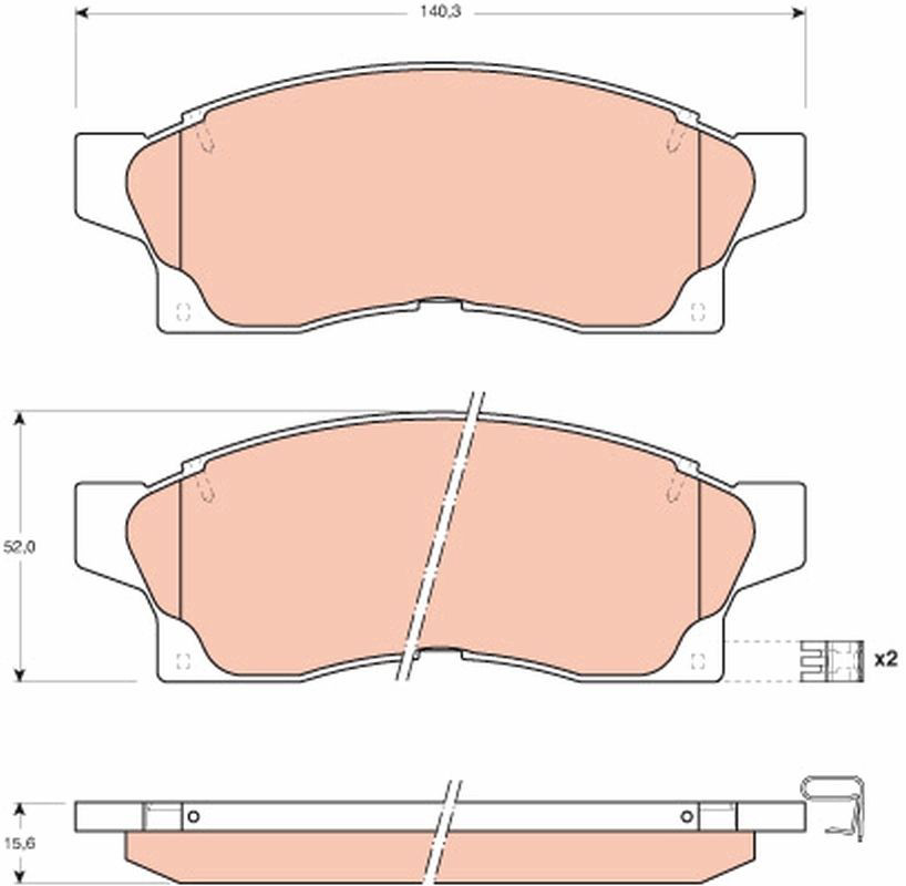 Pastillas de freno 449117120 Toyota
