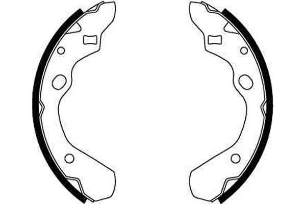 Zapatas de freno AA10026310 Hyundai/Kia