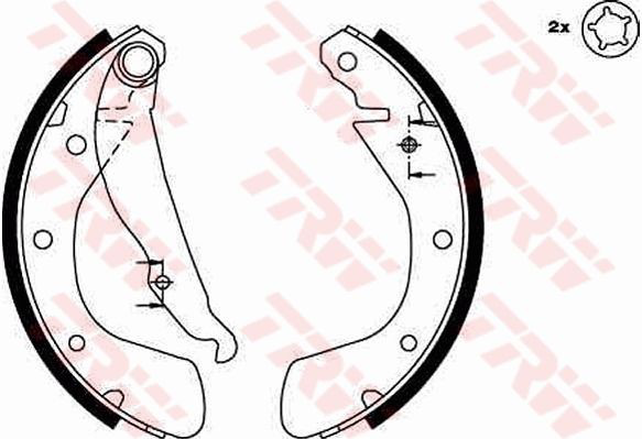 Zapatas de freno de tambor traseras TRW GS8542 precio, desde 25,30 EUR