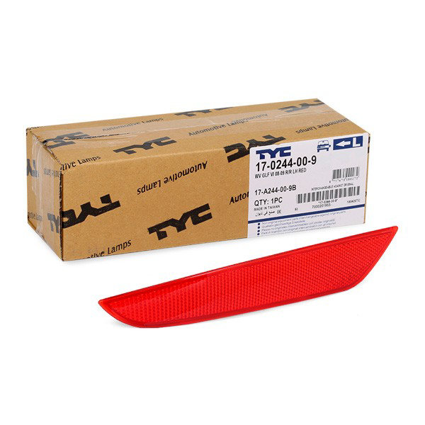 170244009 TYC Reflector, trasero, izquierdo