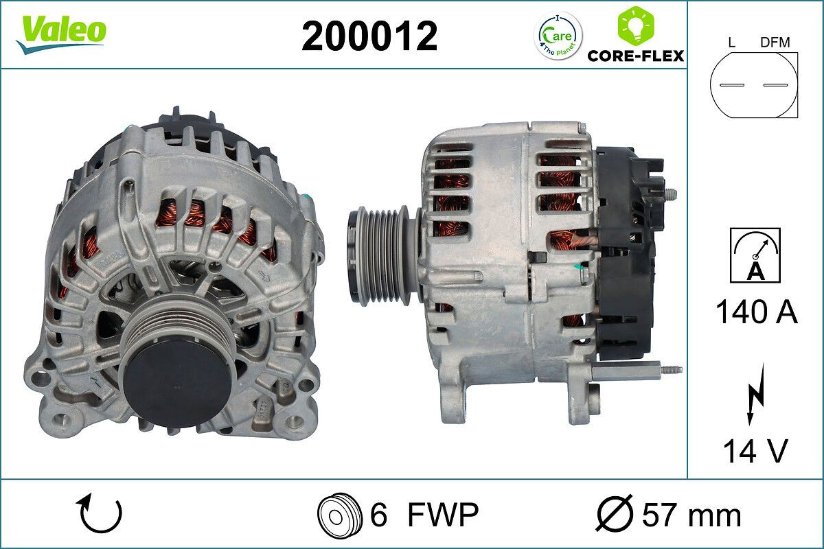 200012 VALEO Alternador de coche