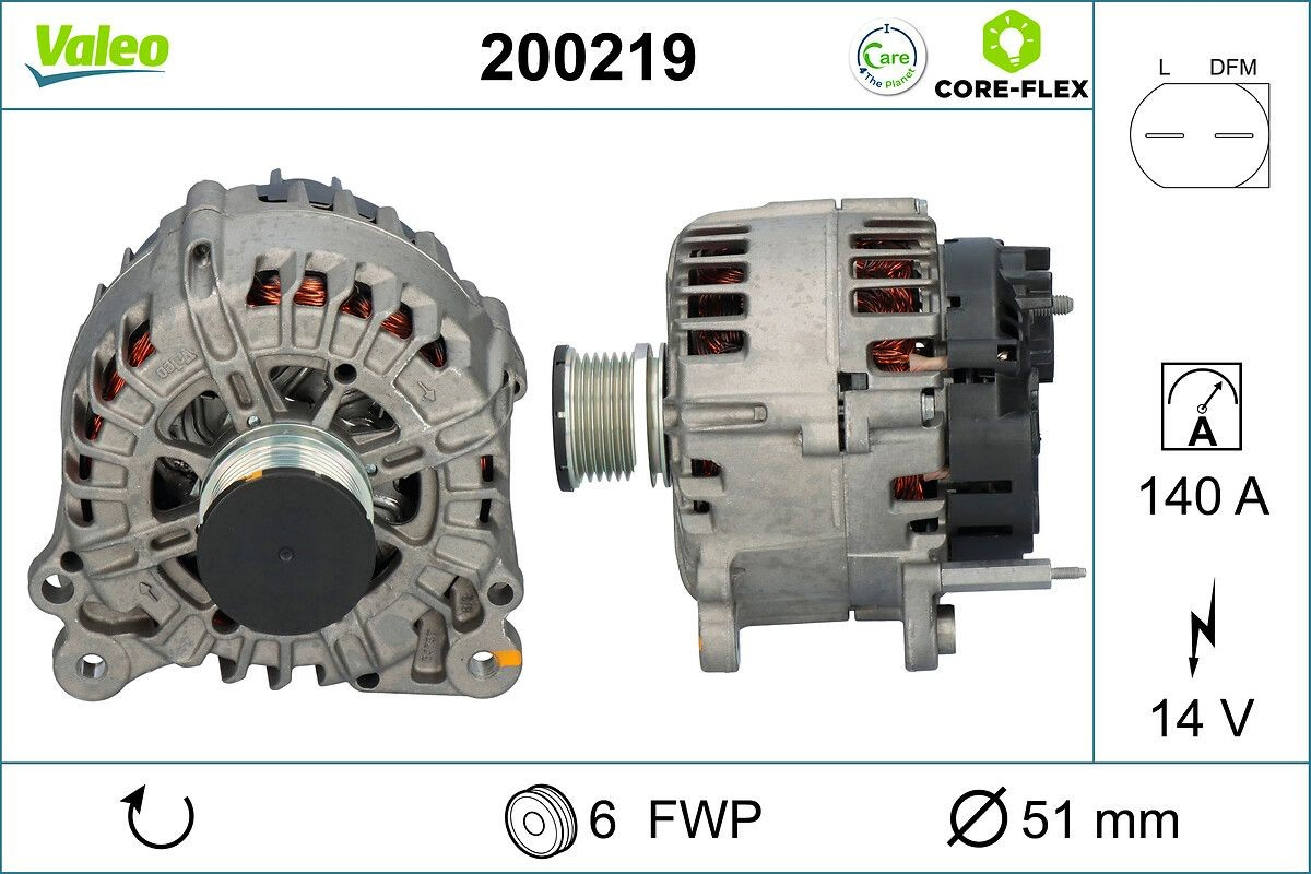 Alternador del motor VALEO 200219 precio, desde 206,03 EUR
