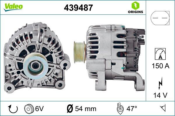 Alternador del motor VALEO 439487 precio, desde 213,36 EUR