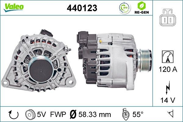 Alternador 440123 VALEO