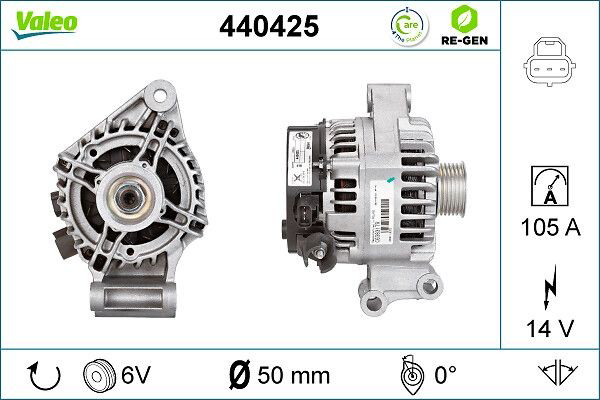 Alternador 440425 VALEO